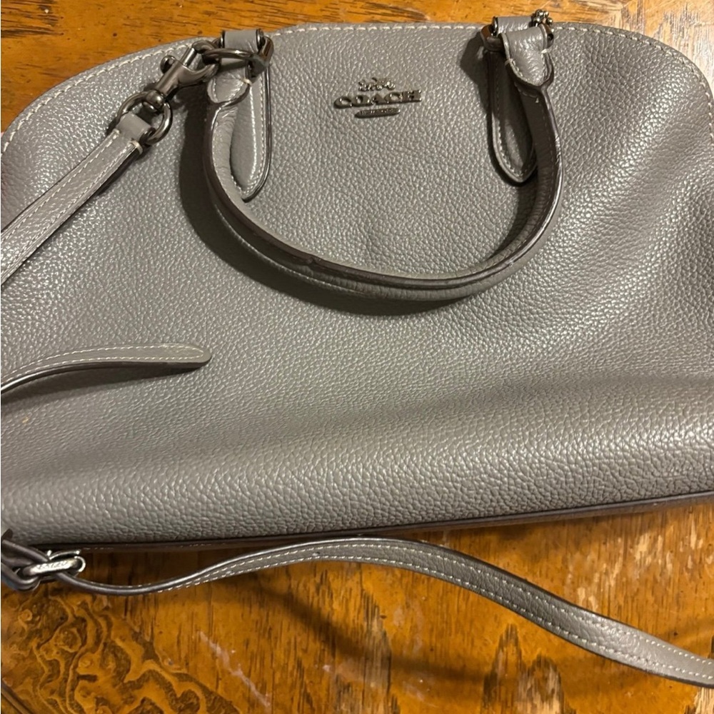 Coach Gray Leather Women's Bag